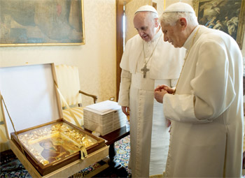 L'incontro dei due Papi